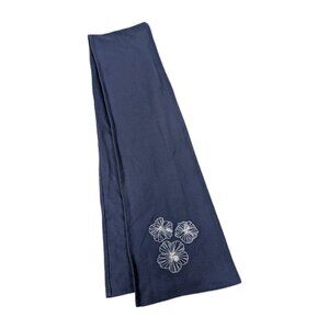 Tag Aloha Co. Scarf Hibiscus Kailua, Hawaii  cotton blend blue rectangular